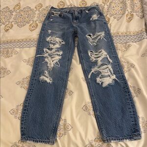 American Eagle Outfitters Blue Distressed Jeans